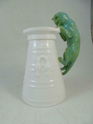 Antique Copeland Porcelain Cat Vase Creamer England 1800s Vintage Kitten Old