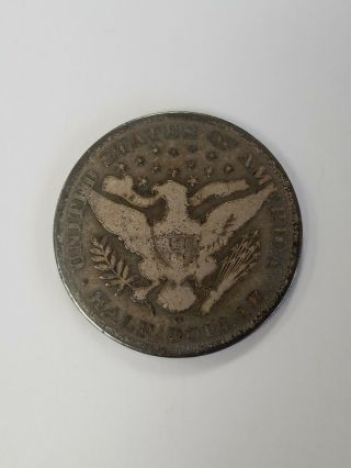 1892 - O Rare Date Barber Silver Half Dollar 2