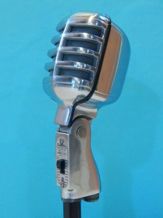 Vintage 1950s Electro Voice 911 Microphone With Stand Shure Antique Old Astatic
