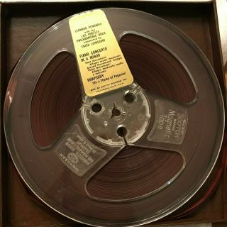 Vintage Grieg Rachmaninoff Pennario Leinsdorf 2 Track Reel to Reel Stereo Tape 3
