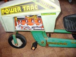 Vintage antique Pedal Car Tractor Diesel chain Drive 