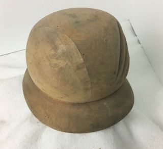 Vintage Antique Hat Block Mold Form Cloche 1920 
