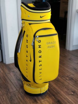 Nike Livestrong Staff Golf Bag pro issue Extremely rare Grace Park major winner 2