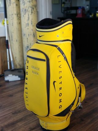 Nike Livestrong Staff Golf Bag pro issue Extremely rare Grace Park major winner 3