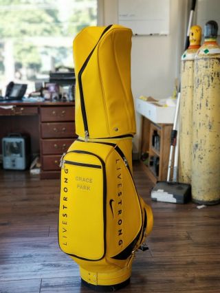 Nike Livestrong Staff Golf Bag pro issue Extremely rare Grace Park major winner 7