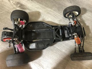 Vintage Team Losi Xxx Buggy Graphite Rolling Chassis - 1/10 Th Scale Rc Car