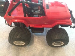 Vintage Tamiya Qd Quick Drive Red Jeep Rc With Remote 4