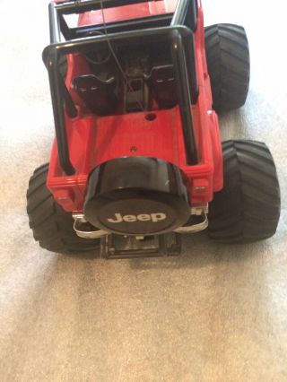 Vintage Tamiya Qd Quick Drive Red Jeep Rc With Remote 5
