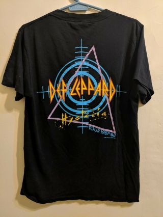 Vintage Def Leppard Hysteria Tour 1987 - 1988 Tour T - shirt - L 2