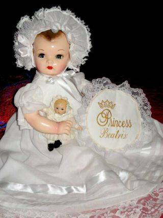 Stunning Rare 22 " Ideal Vintage 1938 Princess Beatrix Composition Doll