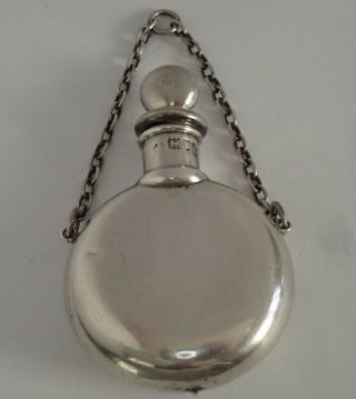 ANTIQUE ENGLISH ARTS & CRAFTS STERLING SILVER SCENT PERFUME BOTTLE PENDANT 6