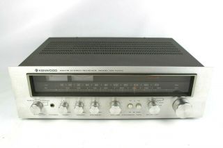 Vintage Kenwood Kr - 4070 Am Fm Stereo Receiver With Phono Input As - Is