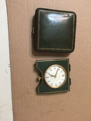 Vintage Tiffany & Co Travel Alarm Clock 8 Days 15 Jewel Tissot 2