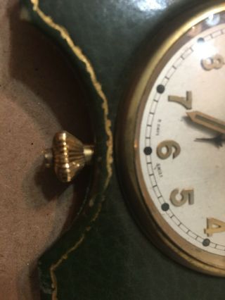 Vintage Tiffany & Co Travel Alarm Clock 8 Days 15 Jewel Tissot 3