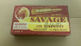 Vintage Ammunition Box Savage Arms Vintage Hunting Ammo Vintage Ammo Case Rare