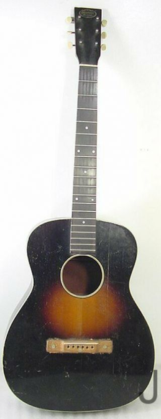 Vintage Harmony H 1206 Deluxe Flatop Acoustic 1935 