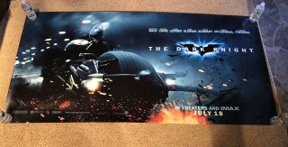Batman The Dark Knight Huge 3x6’ Movie Poster Rare Christian Bale 2008