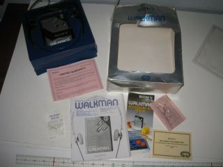 Vintage Sony Walkman Stereo Cassette Player Wm - 2 Headphones Mdr - 30
