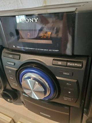 Sony HCD - EC709ip Mini Hi - Fi Component Shelf Stereo System With IPOD dock - Vintage 3