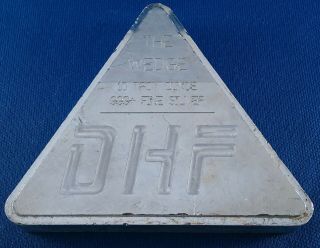 Rare Unique Triangular 10 Ounce.  999 Silver Bar - The Wedge From Dhf
