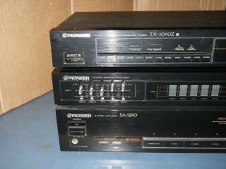 VINTAGE PIONEER SA - 1290 STEREO AMPLIFIER EQUALIZER & TX - 1090Z TUNER 100W/CHANNEL 6