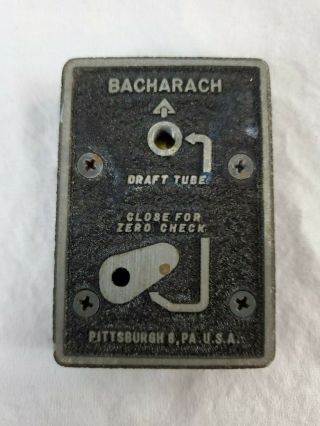 Vintage Bacharach Draftrite Pocket Gauge 1 Section of Draft Tube and Case 3