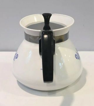 Vintage Corning Ware Cornflower 6 Cup Coffee Tea Pot With Insert 7