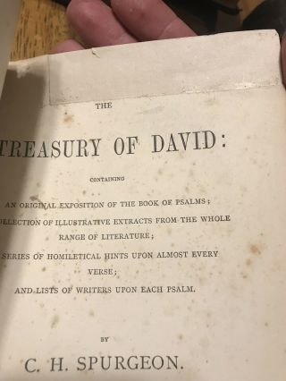Rare Second Edition 1871 Treasury of David By Spurgeon 7 Volume Complete 10