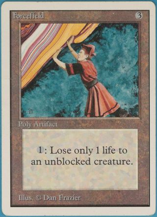 Forcefield Unlimited Heavily Pld Artifact Rare Magic Mtg Card (35264) Abugames
