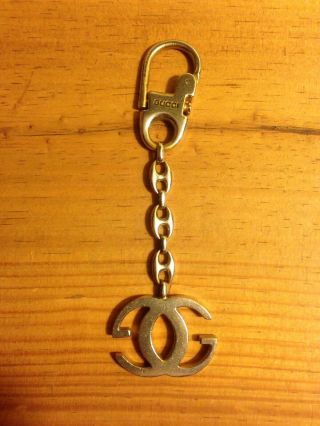 Vintage Gucci Italy Logo Key Chain Ring