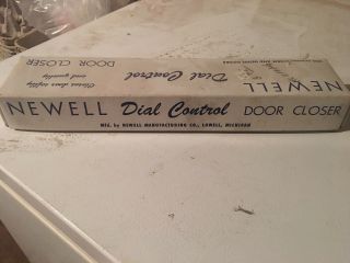 Vintage Newell Dial Control Door Closer