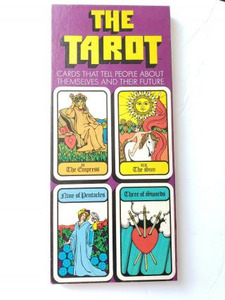 Vintage The Tarot Deck Game 1973 Complete 78 Cards Book Box From Storage