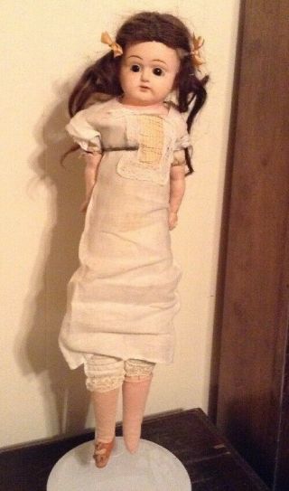 Antique German Papier Mache Doll 23 Inches Tall 3