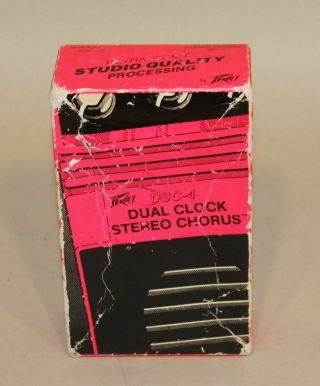Vintage Peavey Usa Dual Clock Stereo Chorus Dsc - 4 Guitar Effects Pedal