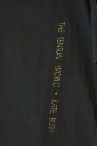 Rare Vintage Kate Bush The Sensual World Promotional T Shirt Lg Emi Records