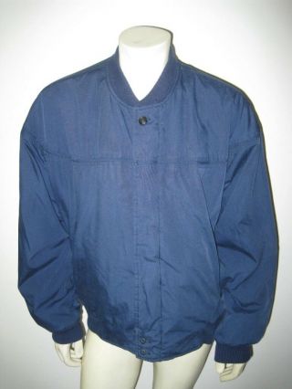 Vintage 1980s Navy Blue Derby Of San Francisco Jacket Size Xl (46 - 48)