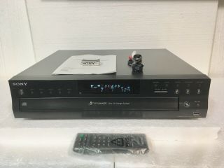 Vintage Sony Cdp - Ce500 5 Disc Cd Player/changer - Usb - Very,  Remote