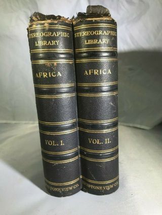 100 Antique Stenographic Cards Of Africa Keystone View Co.  Stereoview Cards