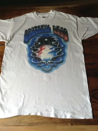 Vintage Grateful Dead T Shirt Spiral Bolt Steelie 1994 Large Hippie