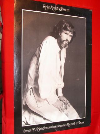 Kris Kristofferson Vintage 1977 Advertising Poster