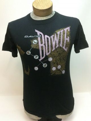 Vintage David Bowie 1983 Serious Moonlight Tour Concert T - Shirt Small M Ziggy
