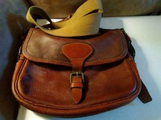 Vintage James Purdey & Sons Leather Catridge Bag/satchel