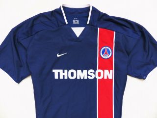 Vintage Shirt Nike Paris Saint - Germain Psg Home 2002 - 03 Player Issue S.  L Large