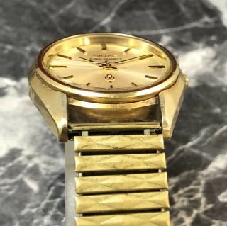 Vintage 1977 JAPAN SEIKO KING Twin Quartz 4821 - 8000 Men ' s Gold Watch from Japan 8
