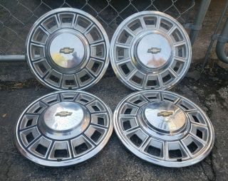 Vintage Set Of 4 Oem 1980 - 85 Chevy Citation 13 " Hubcaps Wheel Covers Gm 14001224