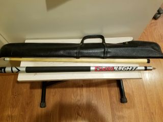 Vintage Coors Light 2 Piece Pool Cue Stick 57 Inch With Case Minnesota Fats