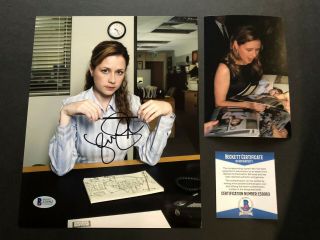 Jenna Fischer Rare Signed Autographed Pam The Office 8x10 Photo Beckett Bas