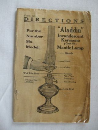 Model 6 Vintage Aladdin Lamp Copper Plated Match Holder w/Accessories 5