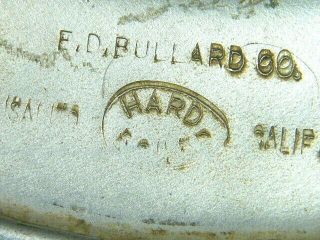 Vintage E.  D.  BULLARD CO.  HARD BOILED 