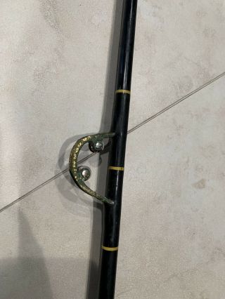 AFTCO Roller Rod Vtg Black Removable BUTT Pole Trolling Rod 5